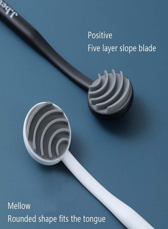XEREBIAN Silicone Tongue Cleaner Brush For Tongue Cleaning Oral Care Tool Tongue Scraper Toothbrush Fresh Breath Care (2pcs) - Image 2